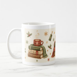 Cute Scarf Cocoa Mug Pattern Christmas Mug