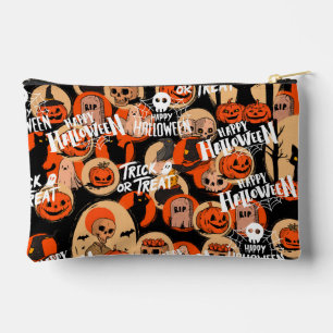 Cute & Scary Halloween Spooky vibes Accessory Pouch