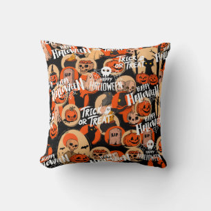 Cute & Scary Halloween Spooky vibes Cushion