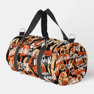 Cute & Scary Halloween Spooky vibes Duffle Bag