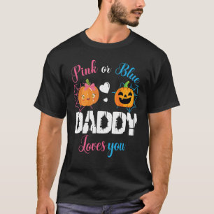 Cute Scary Pumpkin Boy Girl Mom Pink Or Blue Daddy T-Shirt
