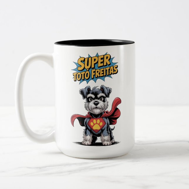 Cute Schnauzer Dog Lover Mug  (Left)