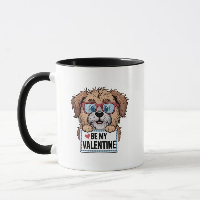 Cute Schnauzer Dog Lover Mug  (Left)