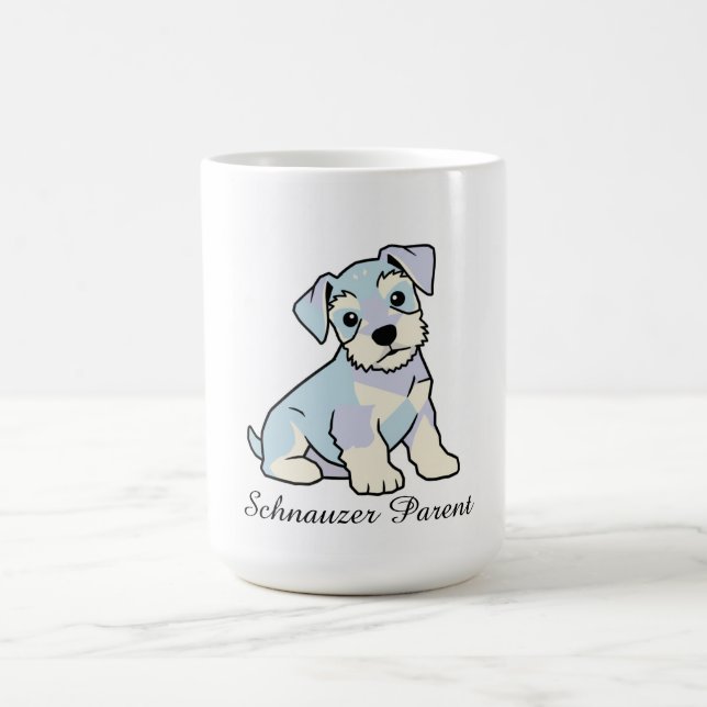 Cute Schnauzer Puppy Coffee Mug (Center)
