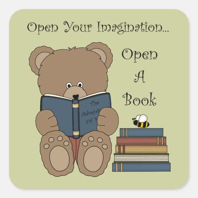 Cute School Bear Stickers (Front)