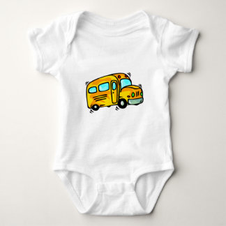 Cute School Bus Baby Bodysuit