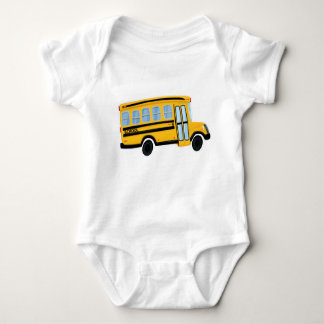 Cute School Bus Baby Bodysuit