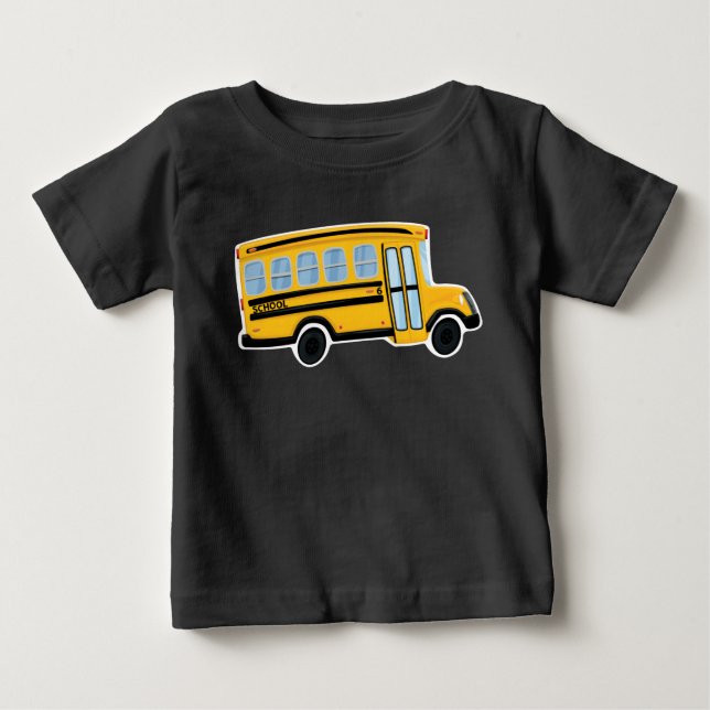 Cute School Bus Toddler Hoodie Pullover (Front)