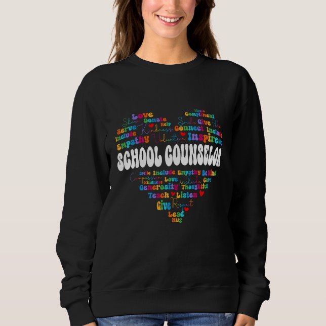 Cute School Counselor Appreciation Week back to sc Sweatshirt (Front)