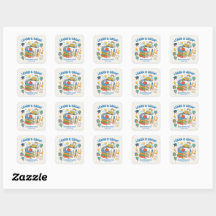 Cute School Element Sticker Learn & Grow Education