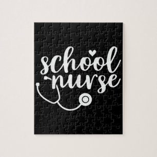 Cute School Nurse Appreciation Jigsaw Puzzle