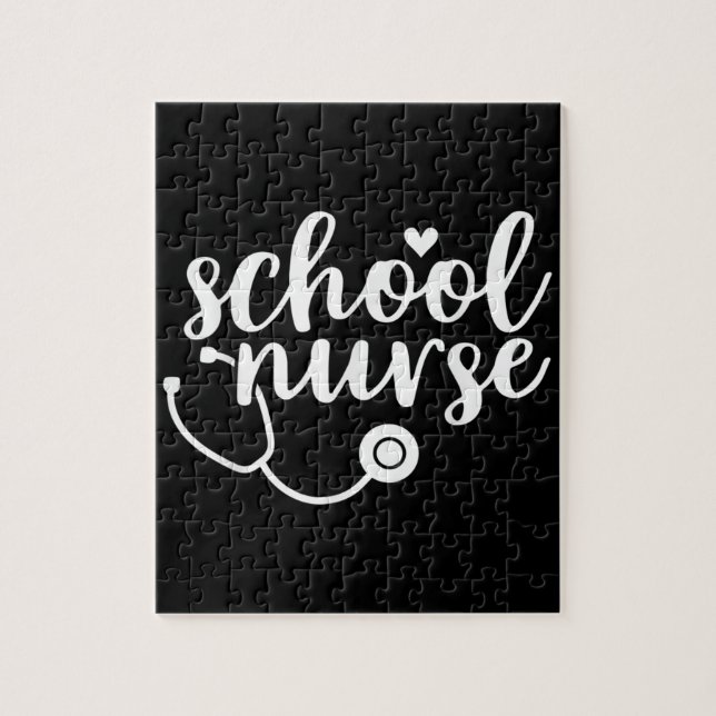 Cute School Nurse Appreciation Jigsaw Puzzle (Vertical)