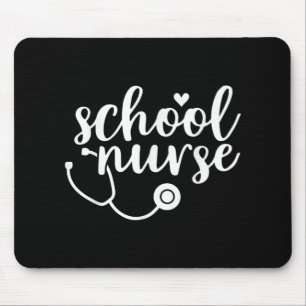 Cute School Nurse Appreciation Mouse Pad