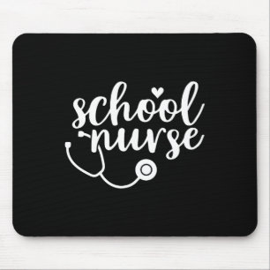 Cute School Nurse Appreciation Mouse Pad