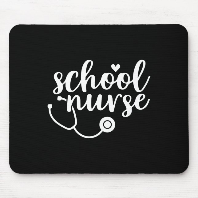 Cute School Nurse Appreciation  Mouse Pad (Front)