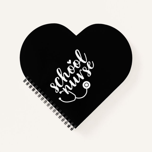 Cute School Nurse Appreciation Notebook (Front)