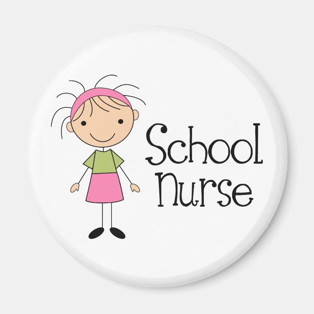 Cute School Nurse Magnet (Front)