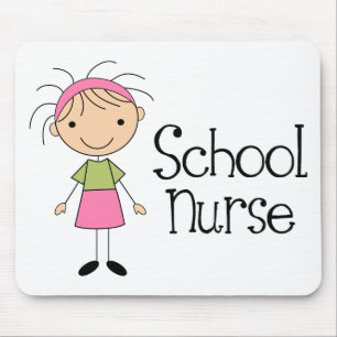 Cute School Nurse Mouse Pad