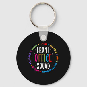 Cute School Secretary Admin Appreciation Front Off Key Ring