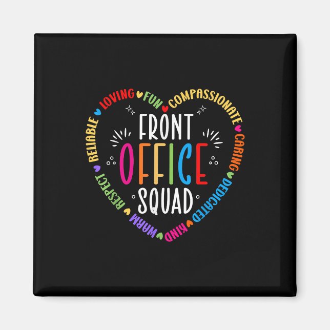 Cute School Secretary Admin Appreciation Front Off Magnet (Front)