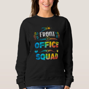 Cute School Secretary Admin Appreciation Front Off Sweatshirt