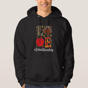 Cute School Secretary Thanksgiving Outfit With Tur Hoodie