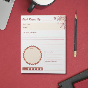 Cute School Stationery Reading Accessories Notepad