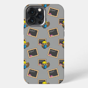 Cute School Student Owl Cartoon iPhone 13 Pro Max Case