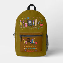 Cute School Supplies Squad Fun Back to School