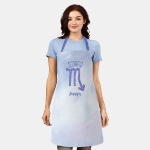 Cute Scorpio Astrology Sign Personalised Women's Apron