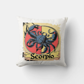 Cute Scorpio Zodiac Design (Comic Style) Cushion