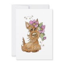 Cute Scottie dog, Scottie dog, Scottie Note Card
