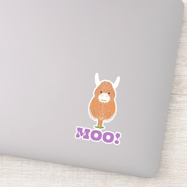 Cute Scottish Highland Cow (Detail)