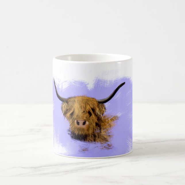 Cute Scottish Highland Cow Mug (Center)