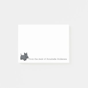 Cute Scottish Terrier Personalise Post-it Notes