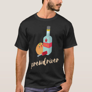 Cute screwdriver cocktail orange juice and vodka T-Shirt