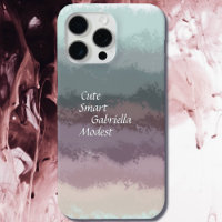 Cute script teal purple ombre typography stripes