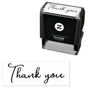 Cute Script Thank You  Self-inking Stamp