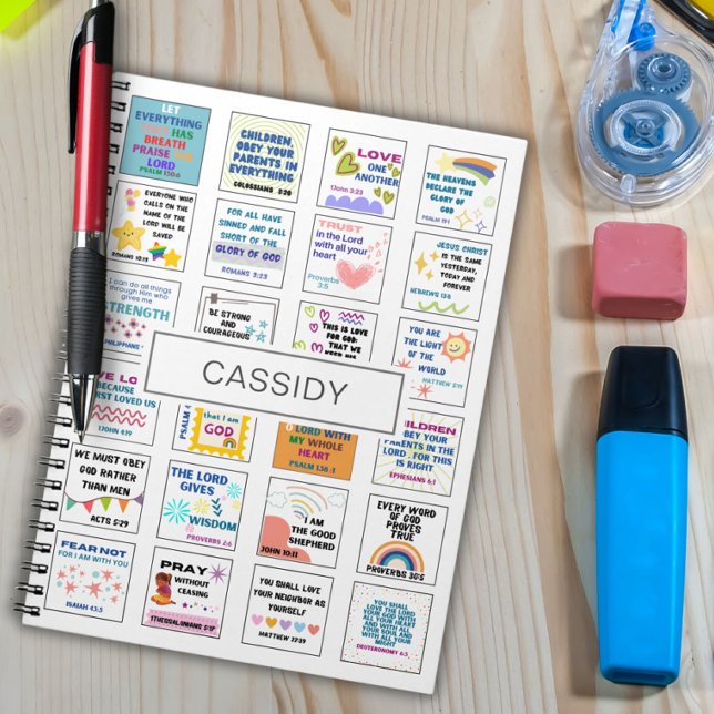 Cute scripture kids memory bible verse  notebook (Creator Uploaded)