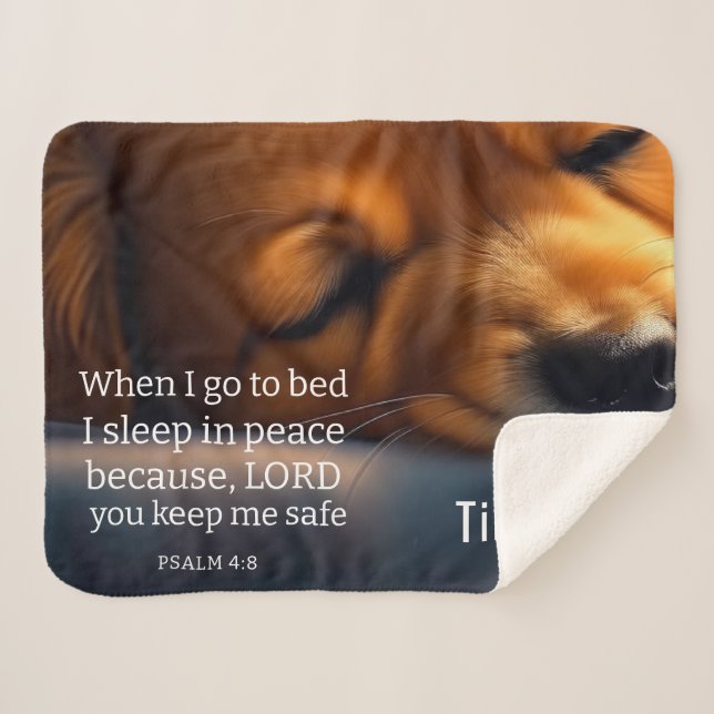 Cute Scripture Puppy  Sherpa Blanket (Front (Horizontal))