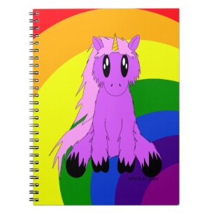 Cute Scruffy Unicorn Notebook