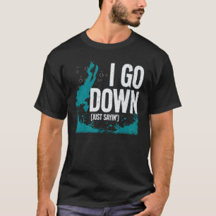 Cute Scuba Diving Design For Men Women Diving Scub T-Shirt