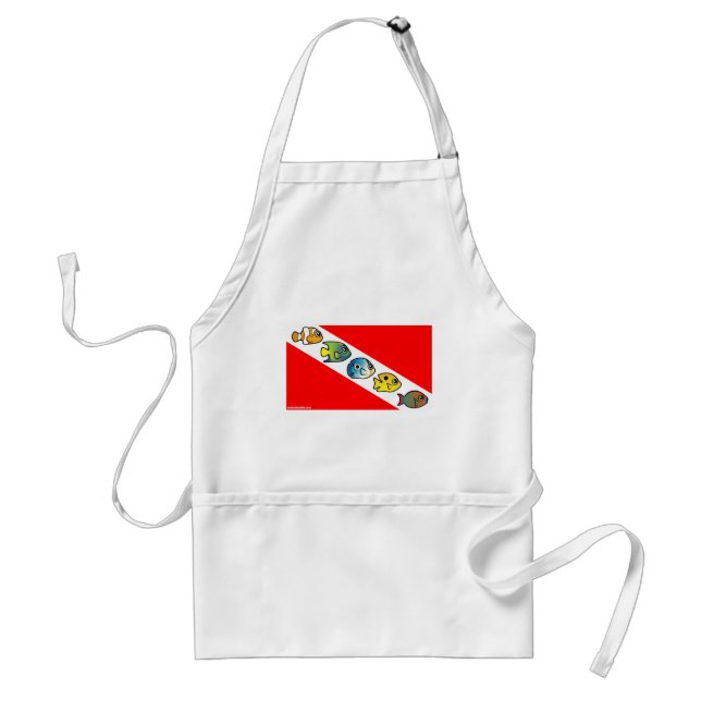 Cute Scubadorable Dive Flag Standard Apron (Front)
