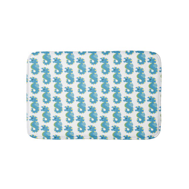 Cute sea creature - Seahorse Bath Mat (Front)