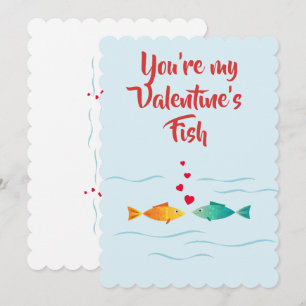 Cute sea fish in love