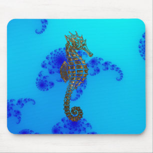 Cute Sea Horse Marine Animal Gift Mouse Pad