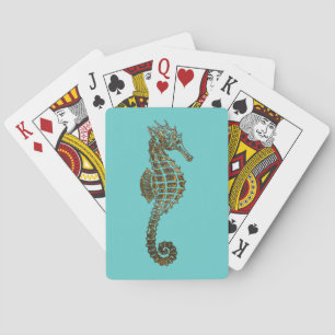 Cute Sea Horse Marine Animal Gift Playing Cards