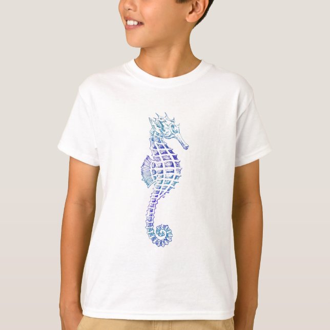 Cute Sea Horse Marine Animal Gift T-Shirt (Front)
