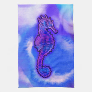 Cute Sea Horse Marine Animal Gift Tea Towel