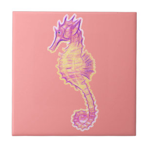 Cute Sea Horse Marine Animal Gift Tile